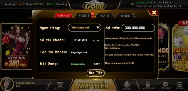 Tiền thưởng khi đến For88 - For88